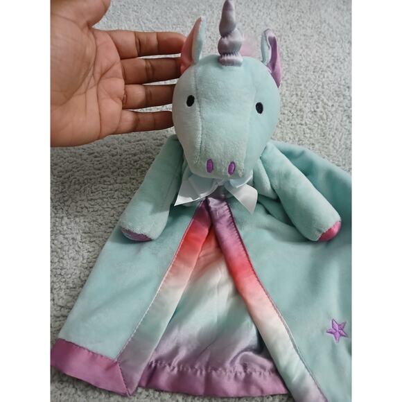 Scentsy Unicorn Lovey “Zoe” Pastel Plush Security Buddy Blanket - Picture 5 of 5